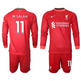 Jalkapallo Pelipaidat/Peliasut Liverpool M.Salah 11 Lasten Kotipaita 2021-2022 Pitkähihainen